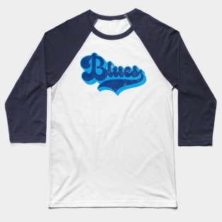 Blues (Dark Text) Baseball T-Shirt